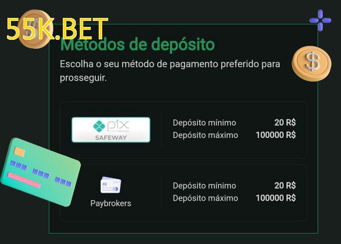 O cassino 55K.BETbet oferece uma grande variedade de métodos de pagamento